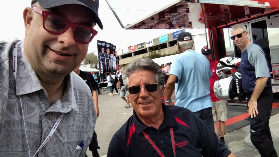 With Mario Andretti